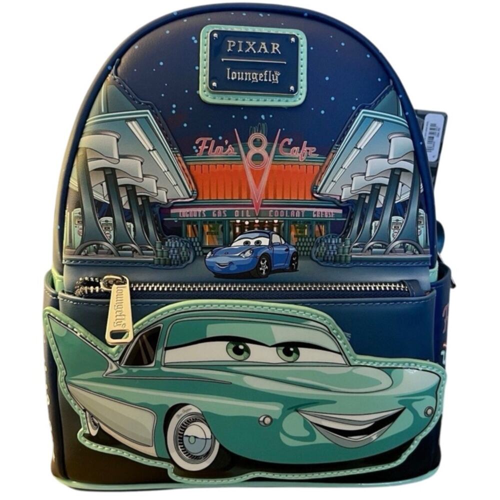 Loungefly Pixar Cars Flo’s Cafe Mini Backpack NWT